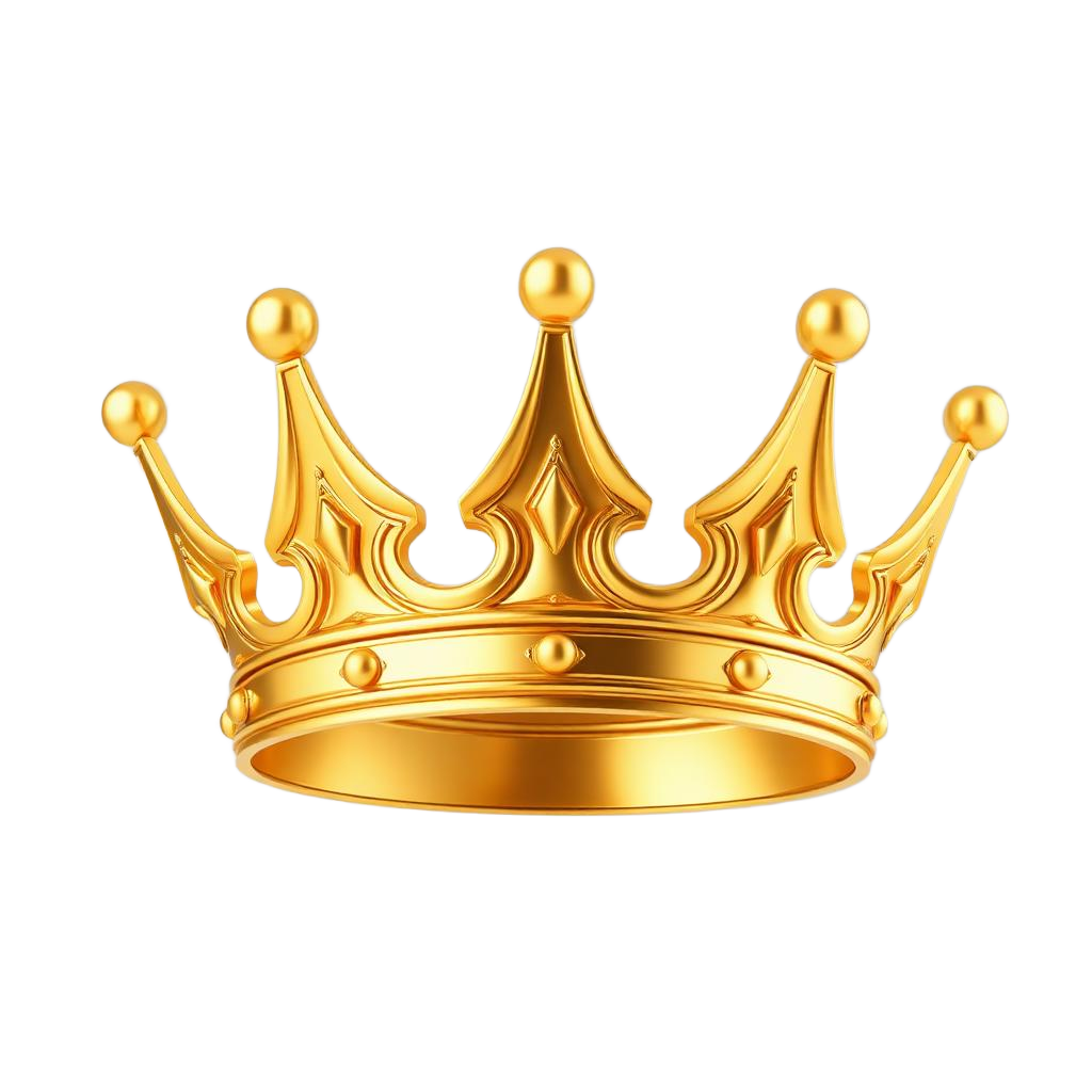 Golden crown representing scaled earnings